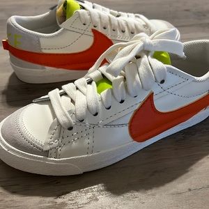 Nike Blazer Low '77 Jumbo "Sail/Rush Orange/Atomic Green" Women's Shoe